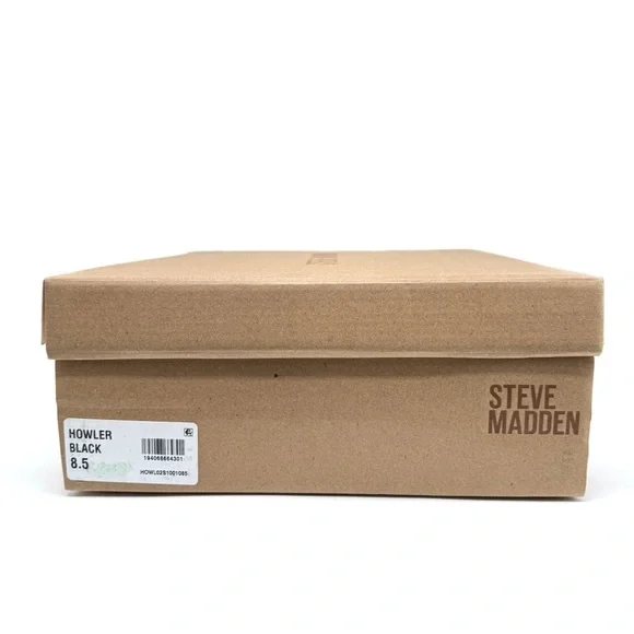 Steve Madden Howler Bootie Black Chunky Heel Combat Boots Size 8.5 - Picture 11 of 12